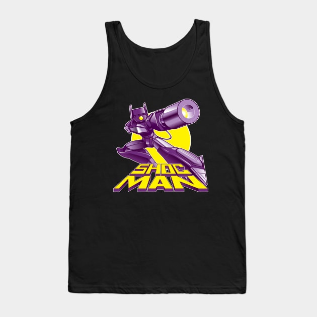 ShocMan Tank Top by boltfromtheblue